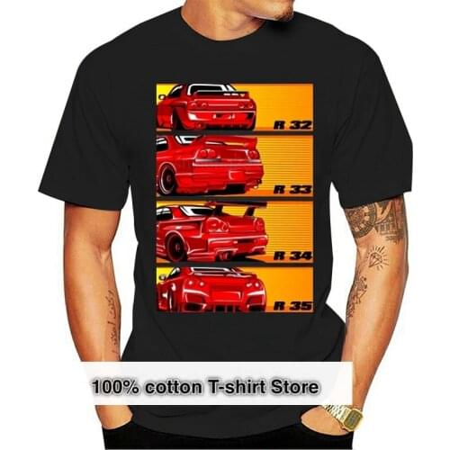 Gtr Booty Compilation Back View T Shirts Men Professional Race Car Tshirt Vintage Roadster T-Shirts Jdm Automotive Supercar Tees