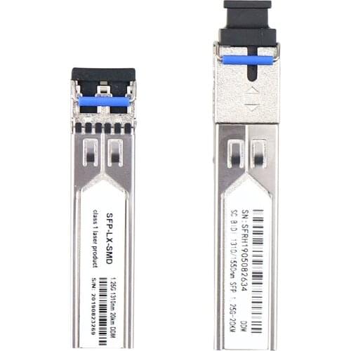 Gigabit SFP transceiver adapter for Ubiquiti UF-SM-1G Single-mode 1000Base-LX, 1.25Gb/s SFP LX module 1310nm/1550nm SC connector