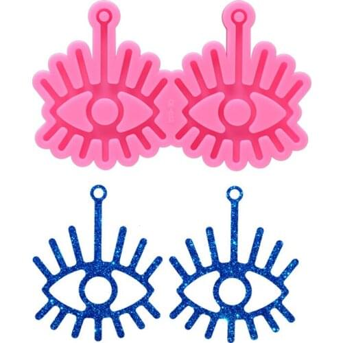 1pcs Glossy Eyes Dangle Earring Silicone Resin Mold Handmake DIY Epoxy Mould Jewelry Decoration Keychain Making Tools