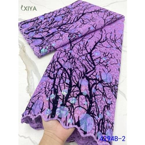 Beautiful African Velvet Lace Fabrics with Sequins High Quality French Tulle Mesh Lace Fabric Nigerian Sequence Lace APW4294B