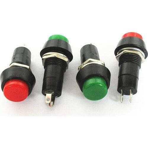 Circular self-locking /momentary PBS-11A PBS-11B point and small button switch mounting hole 12mm 3A AC250V