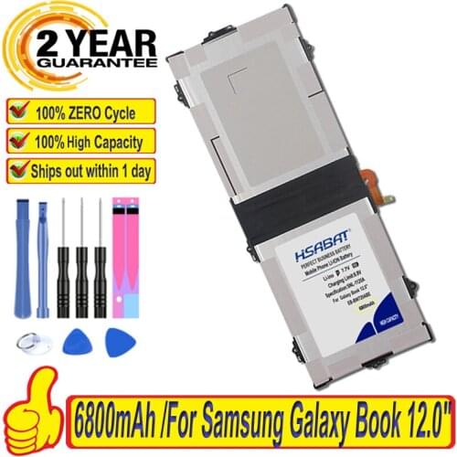 Top Brand 100% New EB-BW720ABA EB-BW720ABE Battery for Samsung Galaxy TBook 12.0" 12 inches Batteries