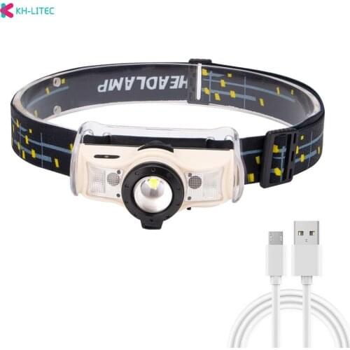 Powerful Headlight 4-Mode Headlamp Induction ZOOM Flashlight Torch Hunting Head Light Fishing Light Camping Hunting Lantern