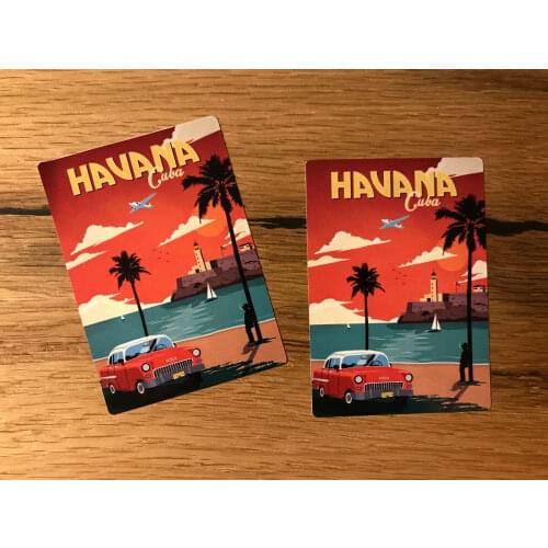 CUBA Havana Reise Aufkleber Koffer Old School Oldtimer Vintage Club WOW TR010 sticker decor