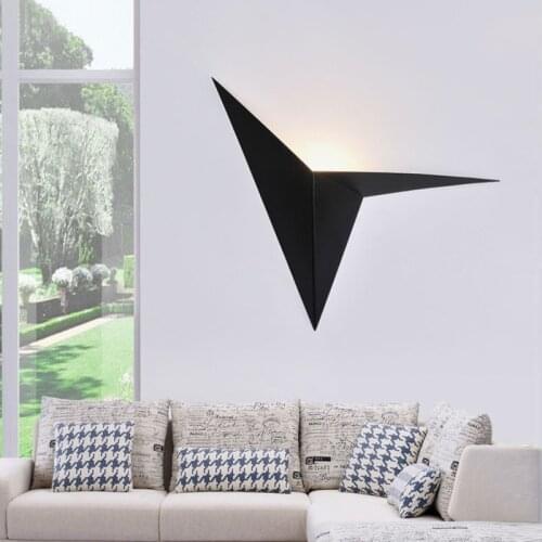 Nordic Geometric Art LED Wall Lamp Nordic Indoor Wall Light Living Room Lights 3W AC85-265V Simple Home Decor Lighting Fixtures
