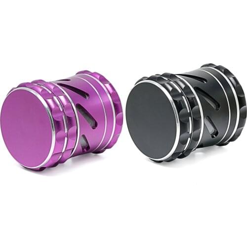 New 60MM Herb Grinder Tobacco Engraved Edge Chamfer Hollowed Hand Mulle Spice Mill Crusher Smoking Pipe Accessories Wholesale