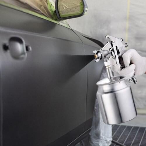 Paint Sprayer HVLP Spray Paint Machine 600ml Spray Gun F-75 Pneumatic Sprayer With 1.5 Mm Nozzle Handle Car Repair Painting Tool