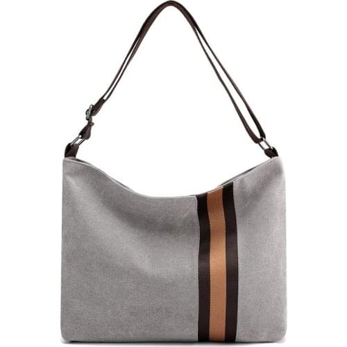 All-match shoulder bags Women 2020 new female student art large-capacity simple canvas Handbags messenger bag Commuter bag Women
