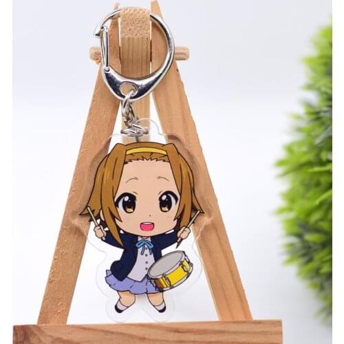 WL0913 K-ON! Keychain Acrylic Cartoon Keyring Accessories