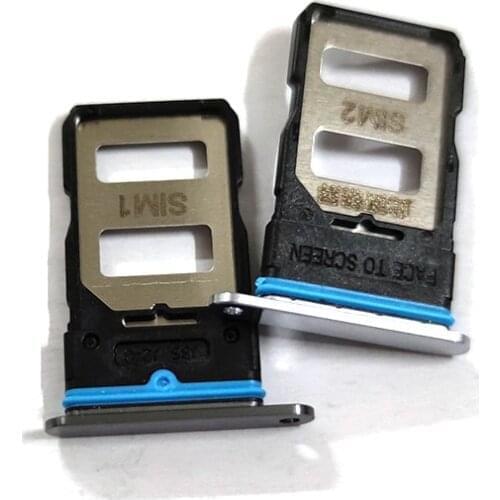 10PCS Sim Tray Holder For Xiaomi Mi 10T / 10T Pro 5G SIM Card Tray Slot Holder Adapter Socket Repair Parts