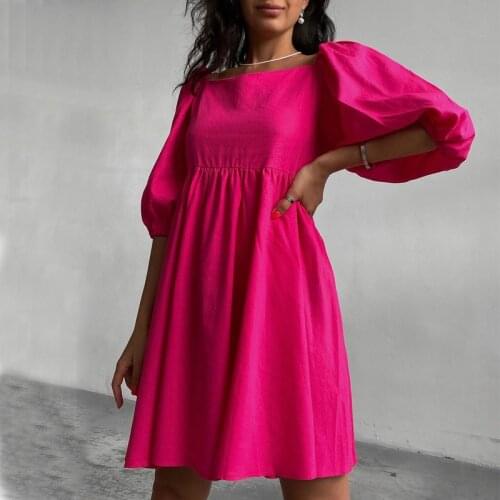 AisiyiFushi Pink Summer Dresses