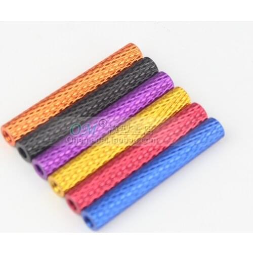 6pcs/lot M3 Aluminum Column post 30mm Round Alloy Standoff Spacer Stud Fastener for fpv drone