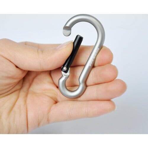 Aluminum Carabiner KeyRing Bottle Hanger Key Chain 5mm/6mm/7mm/8mm Backpack Accessory Travel Camping Activities Key Holder