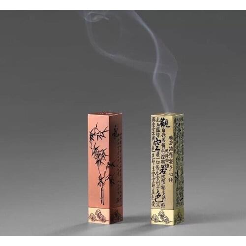 Antique Bronze Incense Holder Red Copper Incense Box Cone Incense Incense Burner Tea Room Tea Ceremony Zen Incense Burner