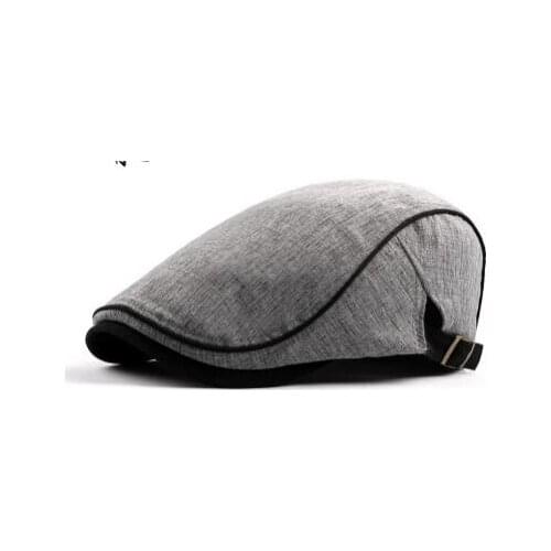 1pcs/lot Spring Summer Men Women Hat Fashion Western Style solid berets cotton solid berets Flat Cap