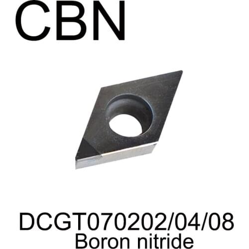 DCGT070202/DCGT070204/DCGT070208 CBN,CNC diamond CBN boron nitride boring tool Processing hardness HRC55 degree