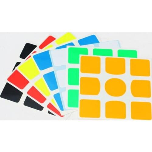 Kids 3x3x3 Magic Cube Stickers High Quality 3x3 Speed Cubo Magico Stickers Colorful Early Learning Toy For Children Student Gift