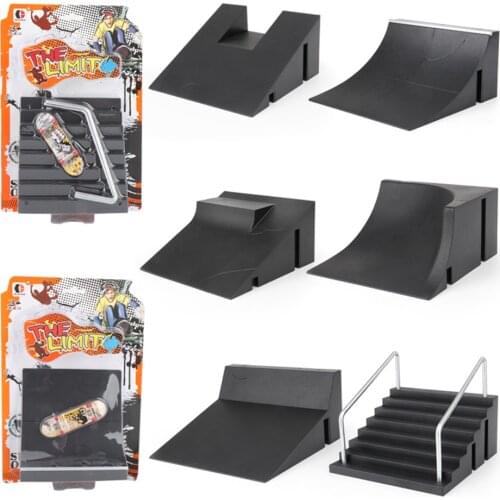 Children Finger Skateboards Skate Toy Skate Park Ramp Set Tech Practice Deck Interior Extreme Sport Fingers Training Toys