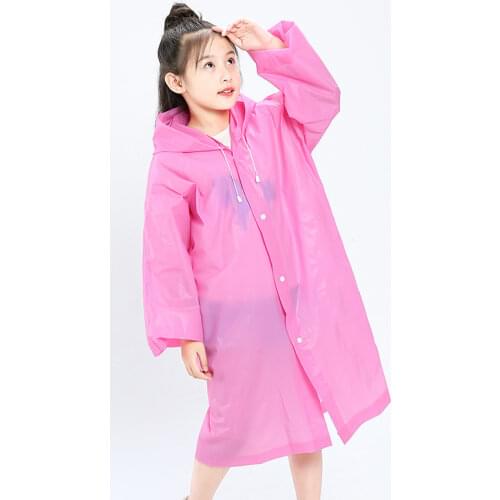 110cm-150cm Childrens Raincoat Waterproof Hooded Hooded One Piece Kids Boys Girls Simple Raincoats and Pants