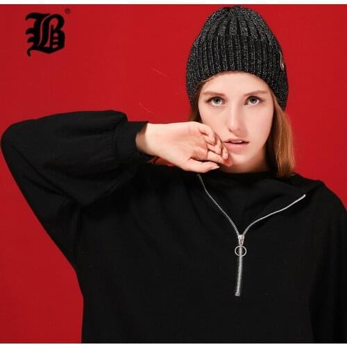 [FLB] Womens Hats Female Wool Casual Autumn Winter Brand New Double Layer Thick 2018 Knitted Girls Skullies Beanies caps 17039