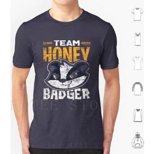 Honey Badger Animal T Shirt Cotton Men Diy Print Honey Badger Animal Nature Asia Forest Animal Welfare Idea Honey Africa
