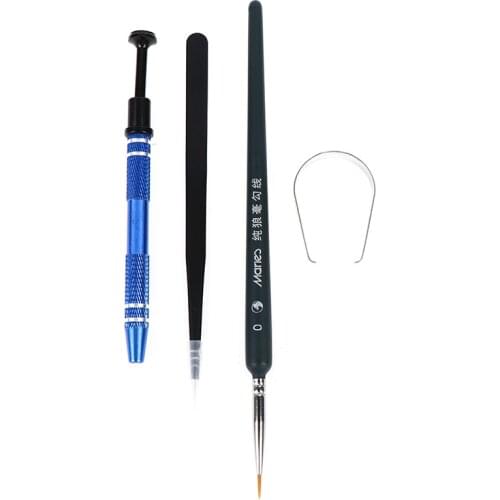 Hot sale 4pcs/set Lube Brush Tweezer Switch Stem Holder Lube Tool Collection For Keyboard