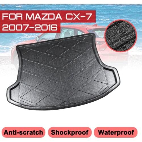 Carpet Car Floor Mat For Mazda CX-7 2007 2008 2009 2010 2011 2012-2016 Rear Trunk Anti-mud Cover