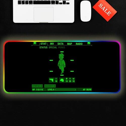 Fallout mouse pad 80x30cm mats present Computer RGB mouse mat gaming accessories Customized mousepad keyboard games pc gamer
