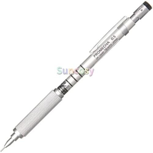 OHTO Mechanical Pencil Promecha, 0.5mm (OP-1005P), Silver, Roulette grip, Durable Mechanical Pencil lead, School supplies