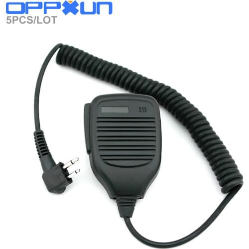 2 Pin PTT Speaker Mic Microphone For Motorola GP68/GP88/GP300/2000/CT150/P040/Pro1150 HYT TC-500 Walkie Talkie Ham Radio C9035A