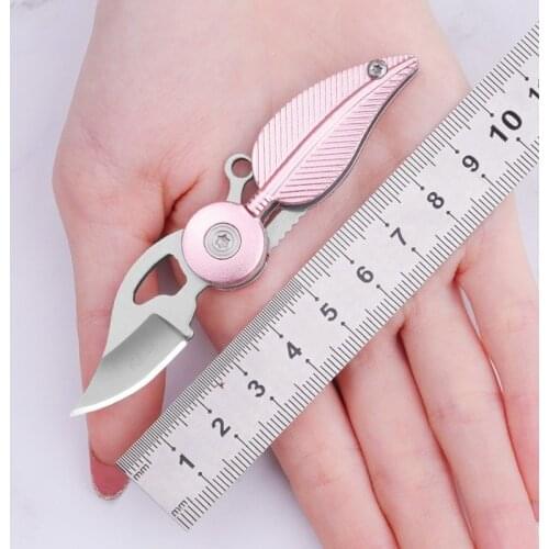 Mini Knife Folding High Hardness Aluminum Handle Outdoor Self Defense Knife Csgo Knife Key Folding Knife Tactical Fruit Knife