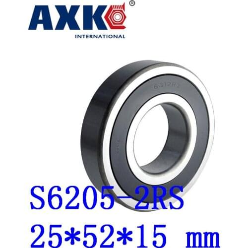 2pcs Free Shipping Sus440c Environmental Corrosion Resistant Stainless Steel Bearings (rubber Seal Cover) S6205-2rs 25*52*15 Mm