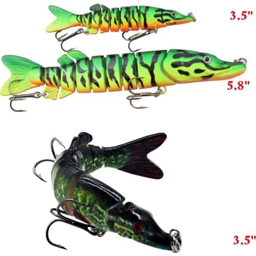 3.5inch 6inch Fishing Lures Swimbait Crankbait Wobbler Lure SinKing Hard Bait Lifelike Pike Muskie Catfish Lure Fishing Tackle