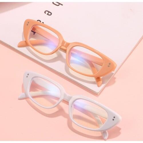 Sexy Pink Spectacle Frame Square Glasses Frame Clear Lens Myopia Nerd Anti-blue Light Fake Designer Eyeglasses Frames Women