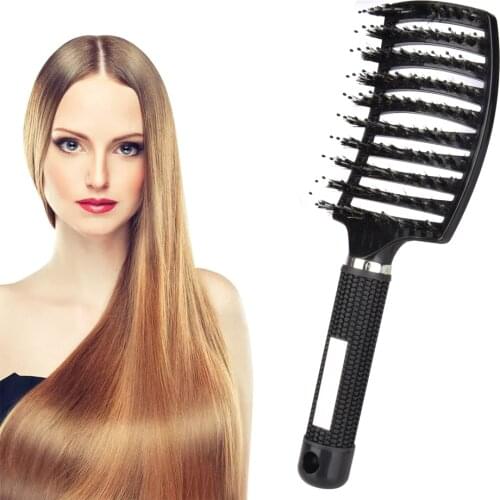 Hair Comb Brush Hair Styling Tools Anti Tangle Anti-static Head Massager Hairbrush Pocket Comb With Mirror High Quality