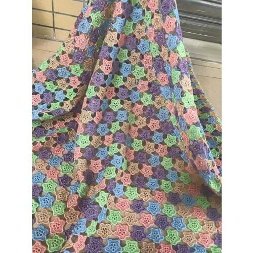 Super Quality tulle lace fabric special SYJ-59186 French net Lace Fabric for party dress