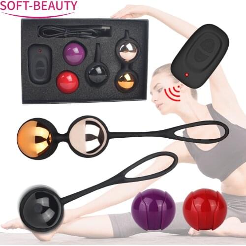 Vaginal Ball Wireless Remote Vibrator Egg Silicone Kegel Ben Wa Ball APP Control Sex Toys for Women Geisha Ball Tighten Massage
