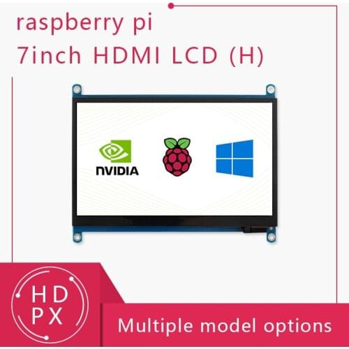 Waveshare 7inch Raspberry Pi HDMI LCD Display Touch Screen supports Raspberry Pi 4/3/2 Jetson NANO DEV Kit
