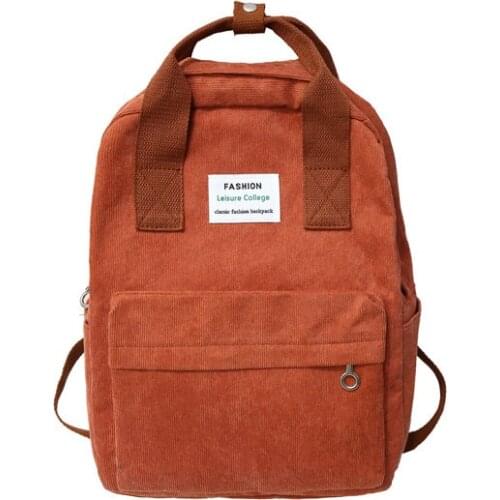 Female Backpack Solid Color Fashion Women Backpacks College School Shoulder Bags Harajuku Travel Shoulder Bags For Teenage Girls