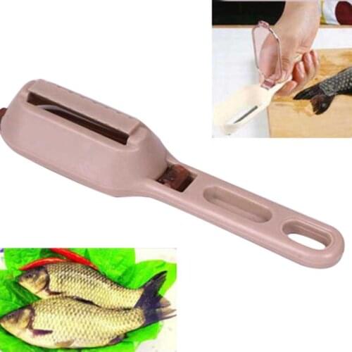 Random color 1Pc Fish Skin Scraping Fish Scale Brush Graters Fast Remover Kitchen Gadgets Kitchen Tools