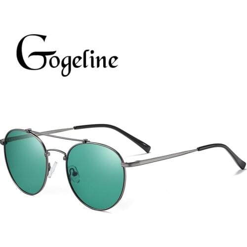 2020 Retro Round Polarized Sunglasses for Women Men Unisex Luxury Brand Designer Sun Glasses Vintage Metal Driving Eyewear UV400