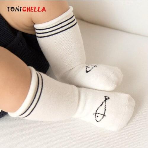 3Pcs Baby Socks Newborn Cotton Boys Girls Cute Cartoon Toddler Autumn Spring Anti Slip Comfortable Warm Children Socks CL5211