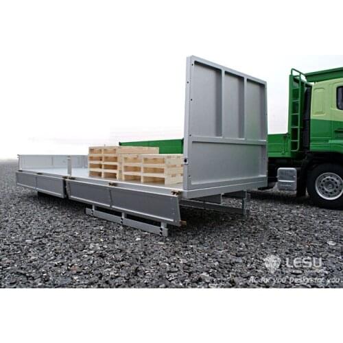 LESU HN700 560MM Metal Flat Cargo Bucket Dump 1/14 Tmy RC Truck TH02015