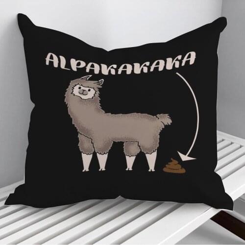 Alpakakaka Throw Pillows Cushion Cover On Sofa Home Decor 45*45cm 40*40cm Gift Pillowcase Cojines Dropshipping