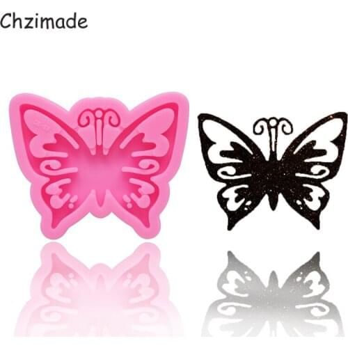 Chzimade Butterfly Mold Silicone Molds for Resin DIY Keychain Pendants Epoxy Mould Polymer Clay Tools