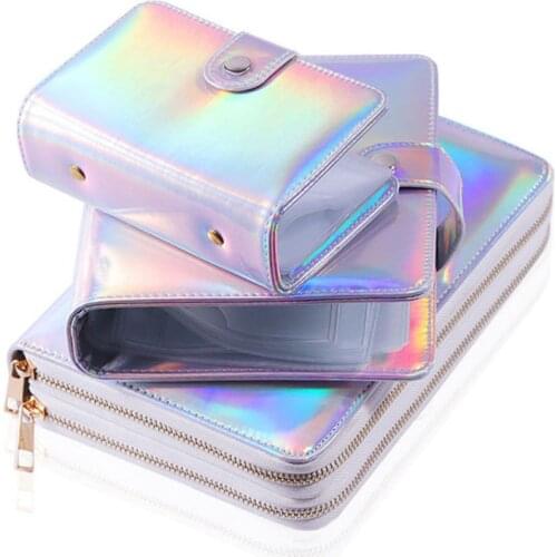 20/ 216 Slots Nail Stamping Plate Collection Holder Case Laser Style Round Rectangular Manicure Nail Art Plate Organizer