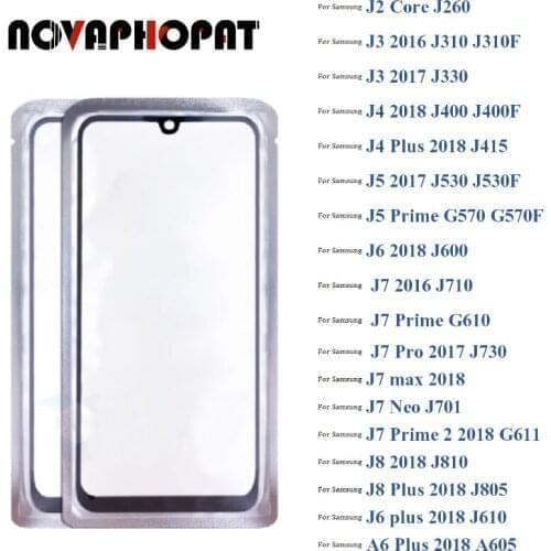 For Samsung Galaxy J2 J3 J4 J5 J6 J7 J8 A6 Plus Prime Pro Max 2016 2017 2018 Digitizer LCD Sensor Touch Screen Glass lens + OCA