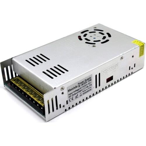 DC 36V 16.7A 600W LED Light Belt Driver Switching Power Supply 110V 220V AC Constant Voltage Transformer Monitoring CCTV CNC