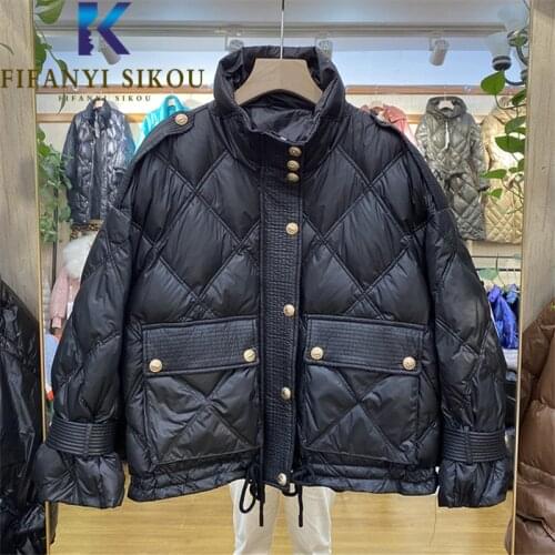 Женские черные пуховики FIFANYI SIKOU China At AliExpress