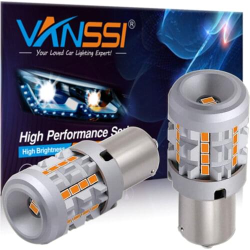 PY21W Bau15s P21W BA15S 1156 Anti Hyper Flash Built-in Resistor Amber Yellow Extremely Bright LED Bulbs for Turn Signal Light